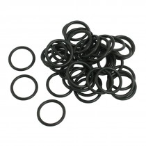 50 x Black Nitrile Rubber O Ring Grommets Seal 18mm x 23mm x 2.5mm