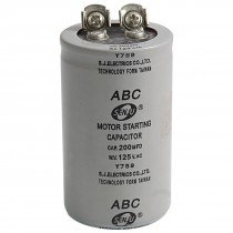 AC 125V 200uF 200MFD 2 Terminals Motor Start Capacitor