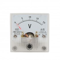 Mini Measure DC 0-20V Analog Volt Panel Meter Voltmeter
