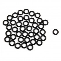 50 Pcs Mechanical Black NBR O Rings Oil Seal Washers 12mm x 2.5mm x 7mm
