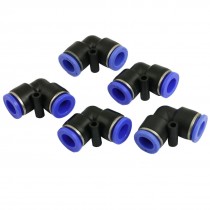 5 Pcs 12mm Quick Connector Elbow Pneumatic Push in Fittings