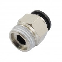 1/2" PT Male Thread 12mm Push In Joint Pneumatic Connector Quick Fitting