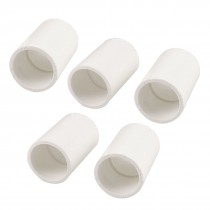 5 Pcs Replacement 32mm Inner Dia PVC Straight Pipe Connector White