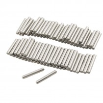 100 Pcs Stainless Steel 2.4mm x 15.8mm Dowel Pins Fasten Elements