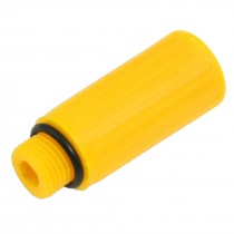 0.59" Male Thread Air Compressor Plastic Oil Plug Yellow