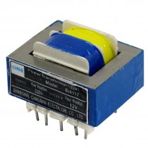 220V Input 12V 3W Output Ferrite Core EI Power Transformer w 9 Pins