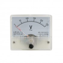 AC 0-250V Rectangle 85L1-V Analog Panel Voltage Gauge 