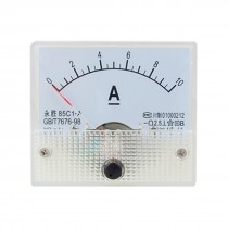 85C1 DC 0-10A Rectangle Analog Panel Ammeter Gauge