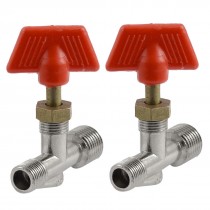 13mm Male to 10mm Male Thread Air Compressor Inline Manual Valve x 2