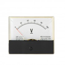 Fine Tuning 0-100V DC Voltage Panel Meter Analog 44C2