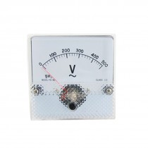 Square Voltage Analog Voltmeter Panel Gauge AC 500V