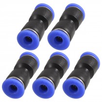 5x Air Piping 4mm to 4mm Straight One Touch Fittings Quick Connectors