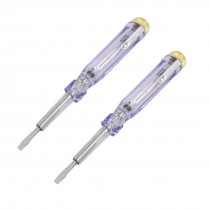 2 Pcs 3mm Slotted Bit AC 100-500V Voltage Tester Electroprobe