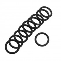 10 Pcs 16mm Outside Dia 2mm Thick Rubber O Rings Gaskets