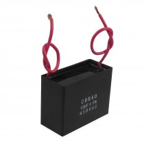 CBB60 AC 450V Washing Machine Motor Run Capacitor 15uF Black