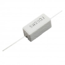 10 Pcs 20 Ohm 5% 5W Wire Wound Fixed Cement Resistors