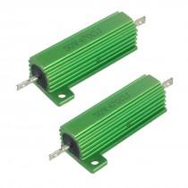 50W 470 Ohm Screw Tap Mounted Aluminum Housed Wirewound Resistors 2 Pcs