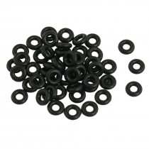 Black 7mm x 2mm O Rings Hole Sealing Gasket Washer 50 Pcs