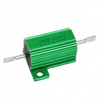 Green Aluminum Housed Clad Wirewound Resistor 5% 27 Ohm 25 Watt
