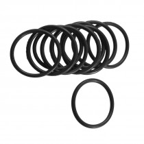 10 Pcs Black Rubber Round Oil Seal O Ring Gasket 21.6mm x 18mm x 1.8mm