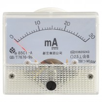 Screw Mounted DC 0-30MA Scale Range Milli Ampere Panel Meter Gauge