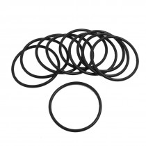 10 Pcs 56mm x 3.1mm Black Silicone O Rings Oil Seals Gaskets