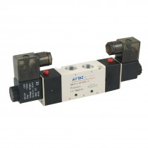 4V320 10 DC 12V 125mA 2 Positions 5 Ways Air Control Solenoid Valve