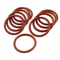 10 Pcs Industrial Silicone O Ring Seal Washers 31mm x 38mm x 3.5mm
