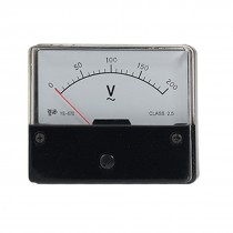 YS-670 AC 200V Rectangle Analog Volt Panel Meter Gauge 