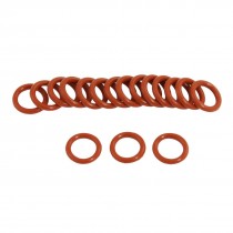 50 Pcs Red Silicone O Ring Seal Washers Gaskets 11mm x 7mm x 2mm