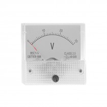 Direct Current 0-30 Volt Voltmeter Analog Panel Meter