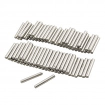 100 Pcs Stainless Steel 1/10" x 5/8" Cylinder Dowel Pins Fasten Elements