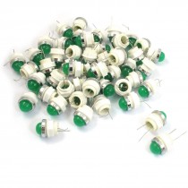 50 Pcs 12mm 6.3VDC Panel Mount Green LED Indicator Pilot Light Lamp AD11-12/20