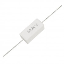 3.3K Ohm 3K3 5% 5W Ceramic Cement Power Resistors 10 Pcs