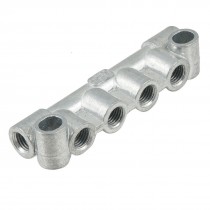 Gray 6 Way Volumetric Lubrication Oil Distributor for Injection Molding Machine