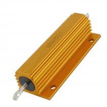 Gold Tone Shell 5% 75 Ohm Resistance Aluminium Resistor