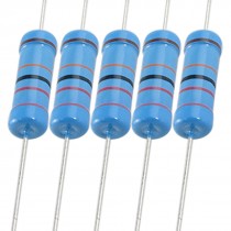 3W 1% 220K Ohm Through Hole Metal Film Resistor 100 Pcs