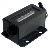 D94S 6 Digits Resettable Rotary Knob Pull Counter Black