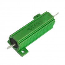 Green Aluminum Housed Wirewound Resistor 50W 47K Ohm