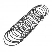 20 Pcs 90mm Outside Dia 3.5mm Thick Filter Rubber O Ring Seal Washer Black