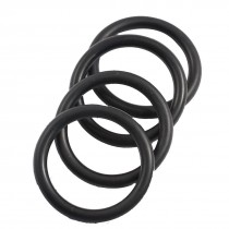 Boiler Black 30mm x 3.5mm Rubber Sealing Washers Oil Seal O Rings 4 Pcs