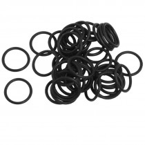 50 x Black Nitrile Rubber O Rings NBR Seal Grommets 12mm x 15mm x 1.5mm