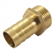 1" Male Thread 47 64" Air Water Hose Brass Barb Fitting Coupler Adapter