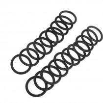 20 Pcs 21mm Outside Dia 2.4mm Thick Industrial Rubber O Ring Seal