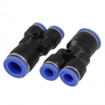 2 Pcs 12mm to 8mm Y Union Instant Connector Fittings