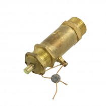Brass Tone 0.63" Male Thread Pressure Safety Relief Valve