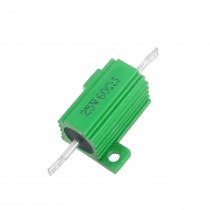 25W 60 Ohm Screw Tap Mounted Aluminum Housed Wirewound Resistors 2 Pcs