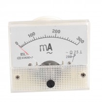 Current Measuring Analog AC 0-300MA Scale Range Milliampere Panel Meter