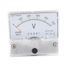 Plastic Housing DC 0-500V Scale Range Analog Voltage Panel Meter