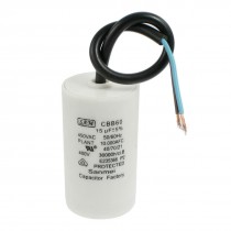 Single Phase Motor Running Capacitor 15uF CBB60 AC 450V w 2 Lead Wires